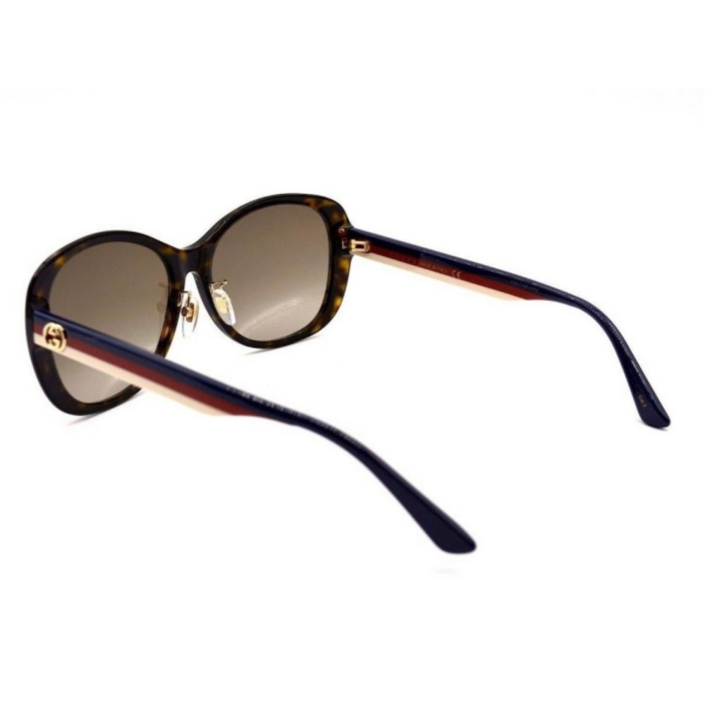🔥New Gucci GG0849SK Havana Blue Brown Gradient Sunglasses 59-17 W/case - Picture 8 of 17
